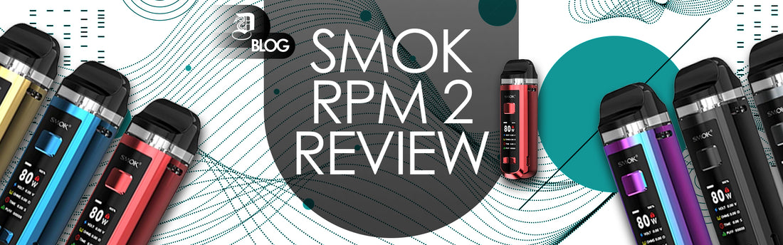 Smok rpm 2 vape device on abstract background