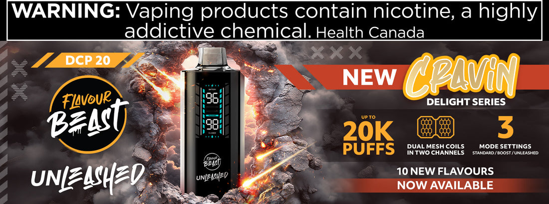 New vaporizer on sale, showcasing sleek design and modern features FLAVOUR BEAST UNLEASHED 20K, available for purchase now.