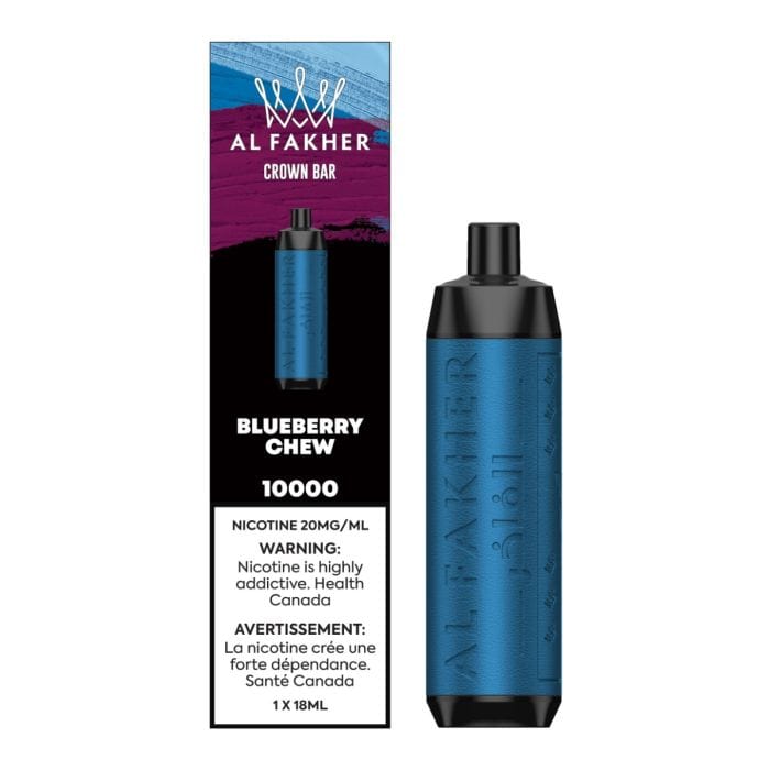 Al Fakher Crown Bar 10K - Blueberry Chew available on Canada online vape shop