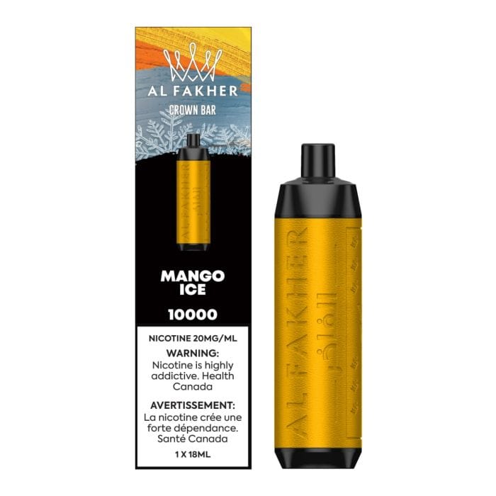 Al Fakher Crown Bar 10K - Mango Ice available on Canada online vape shop