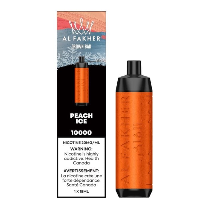 Al Fakher Crown Bar 10K - Peach Ice available on Canada online vape shop