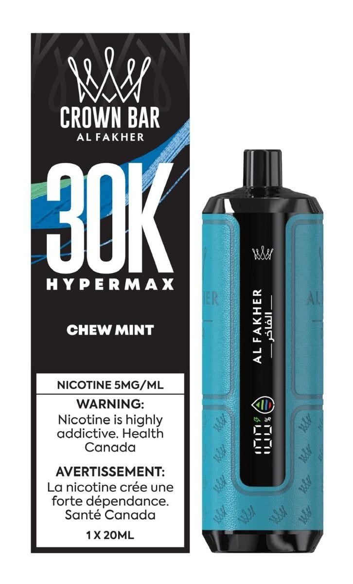 Al Fakher Hyper Max 30K - Chew Mint Disposable Vape available on Canada online vape shop