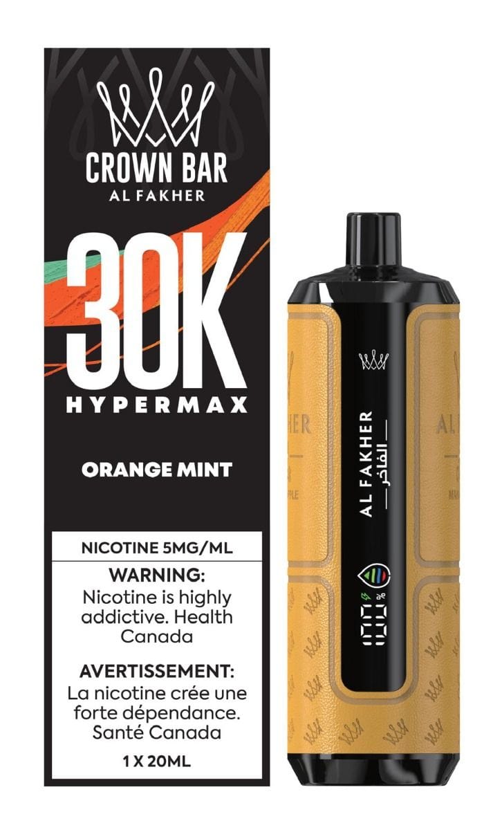 Al Fakher Hyper Max 30K - Orange Mint Disposable Vape available on Canada online vape shop