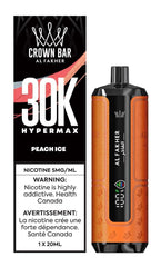 Al Fakher Hyper Max 30K - Peach Ice Disposable Vape available on Canada online vape shop