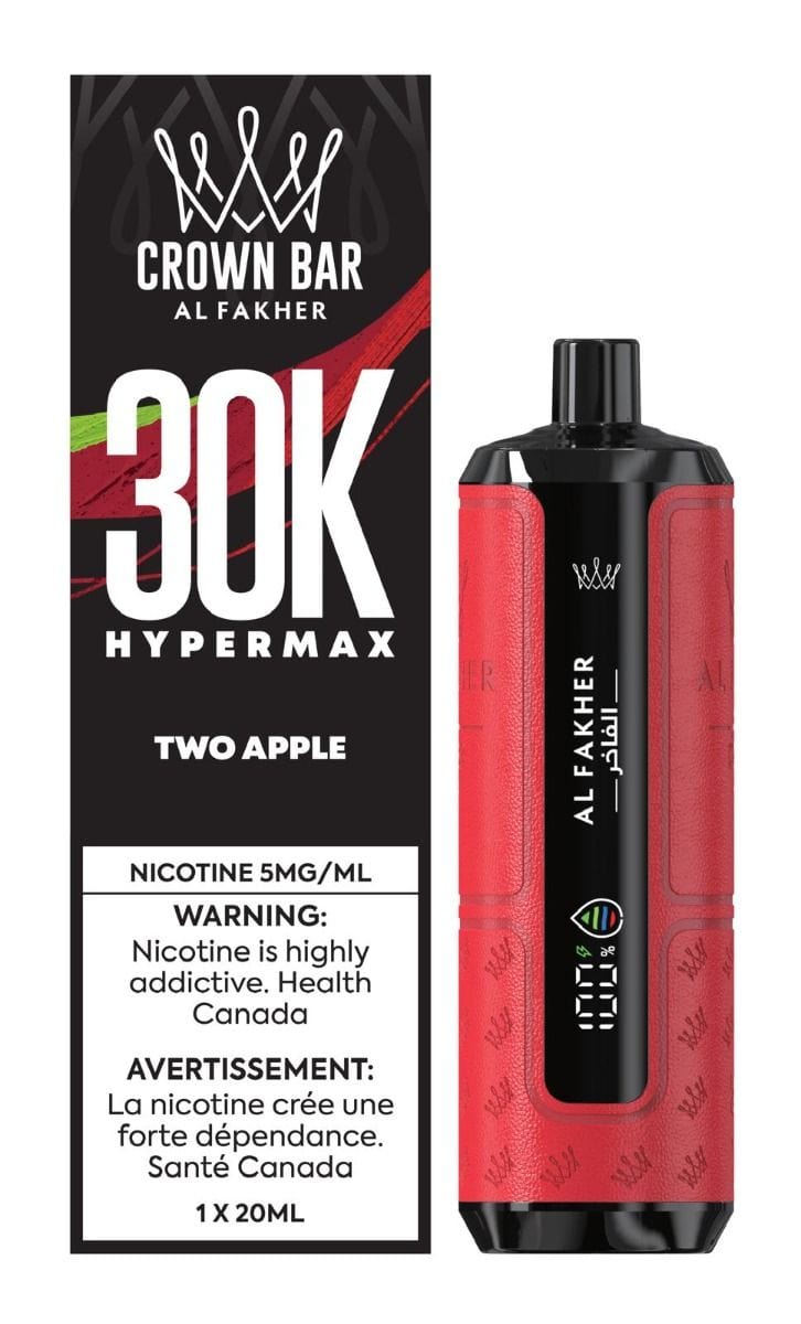 Al Fakher Hyper Max 30K - Two Apple Disposable Vape available on Canada online vape shop