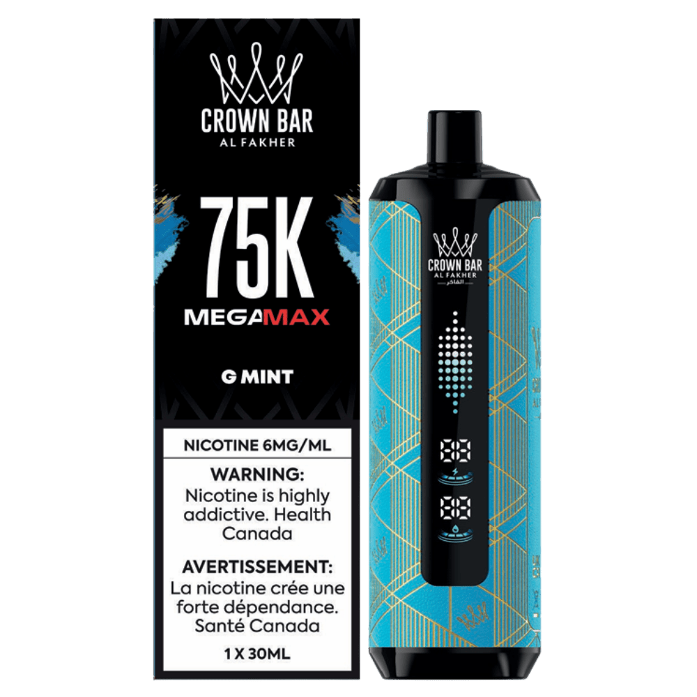 Al Fakher Mega Max 75K - Gum Mint Disposable Vape available on Canada online vape shop
