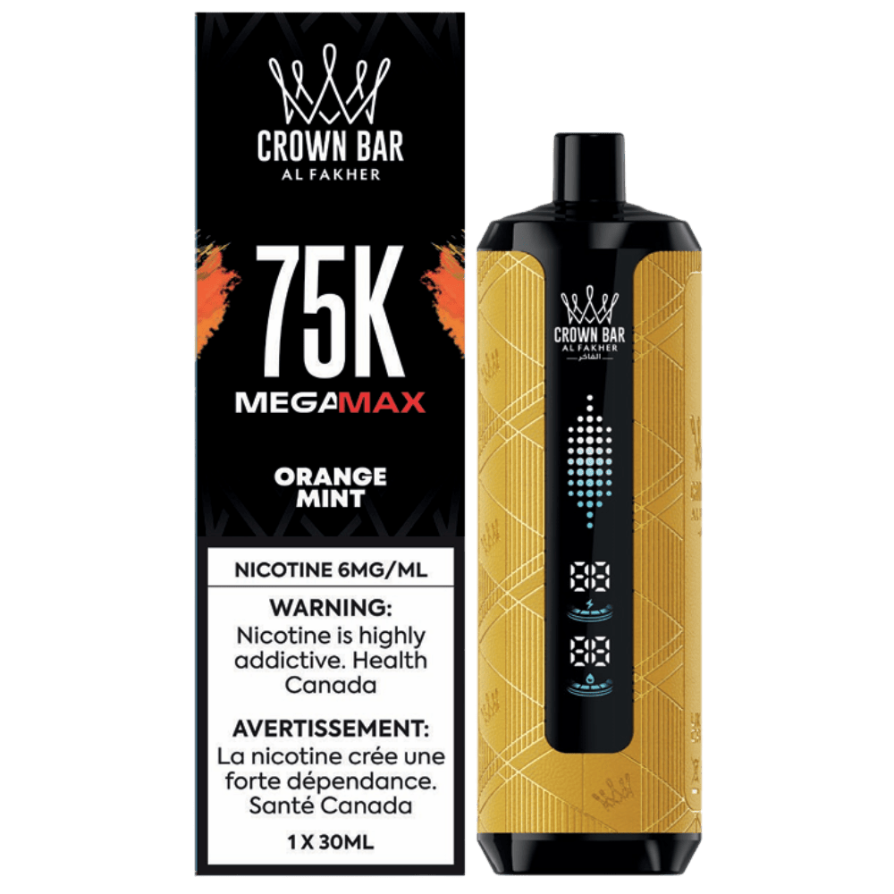 Al Fakher Mega Max 75K - Orange Mint Disposable Vape available on Canada online vape shop