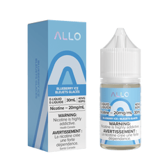Allo Salt - Blueberry Ice Nic Salt E-Liquid available on Canada online vape shop