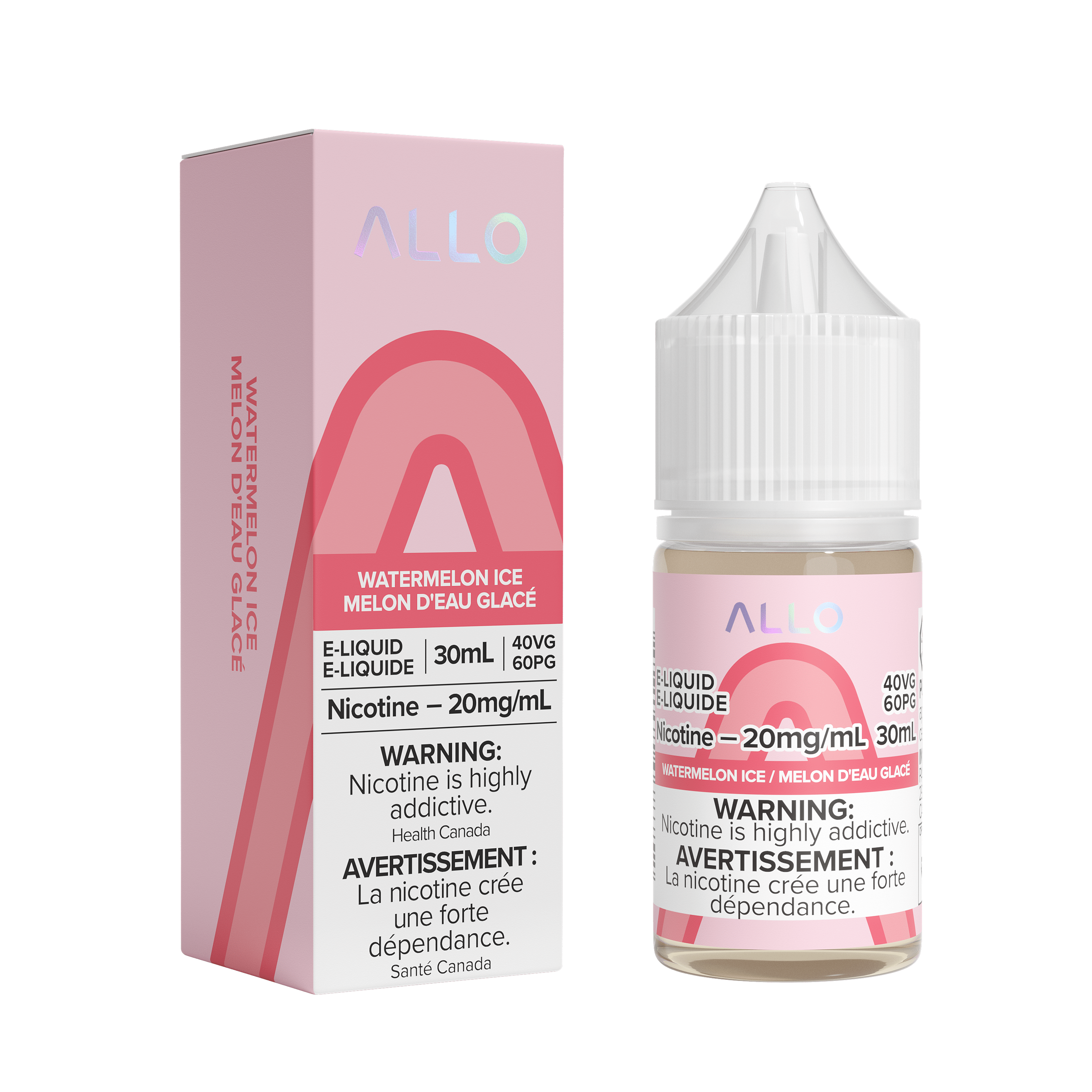Allo Salt - Watermelon Ice Nic Salt E-Liquid available on Canada online vape shop