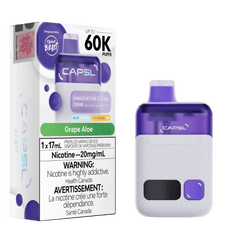 CAPSL 60K By Flavour Beast - Grape Aloe Disposable Vape available on Canada online vape shop