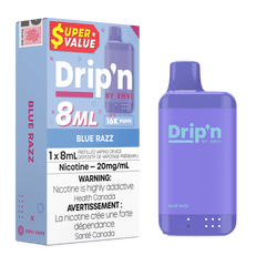 Envi Drip'n 8ML - Blue Razz Disposable Vape available on Canada online vape shop