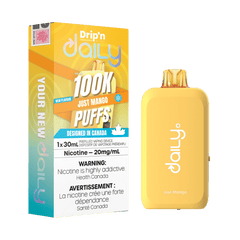 Envi Drip'n Daily 100K - Just Mango Disposable Vape available on Canada online vape shop