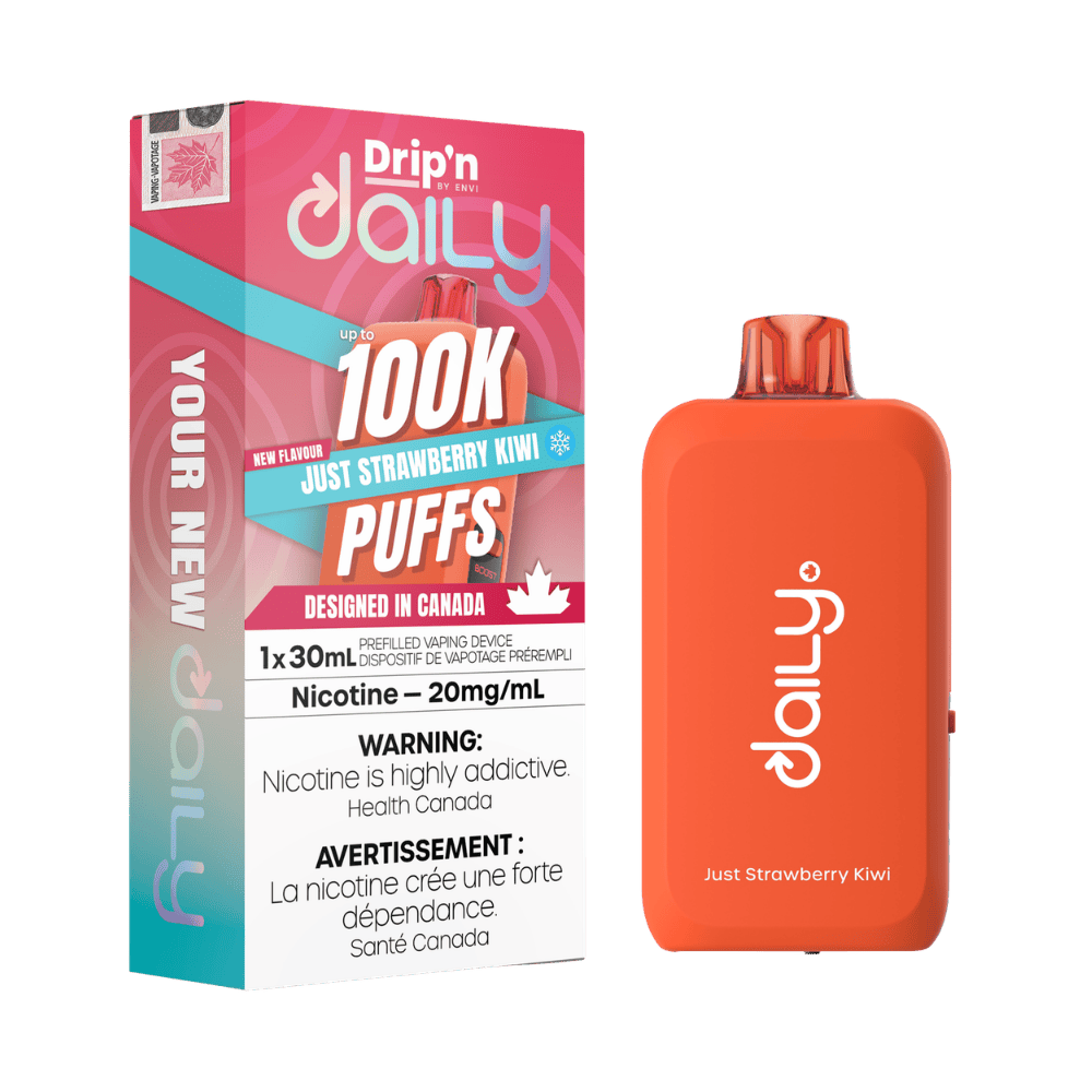 Envi Drip'n Daily 100K - Just Strawberry Kiwi Disposable Vape DRAGON VAPE Envi Drip'n Daily 100K - Just Strawberry Kiwi Disposable Vape DRAGON VAPE