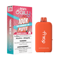 Envi Drip'n Daily 100K - Just Strawberry Kiwi Disposable Vape available on Canada online vape shop