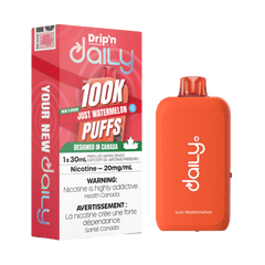 Envi Drip'n Daily 100K - Just Watermelon Disposable Vape available on Canada online vape shop