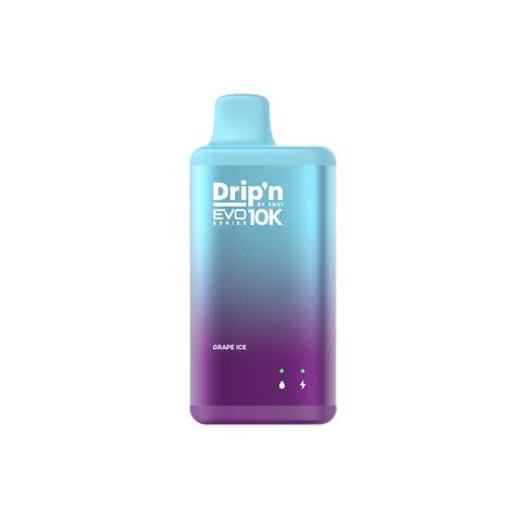 ENVI Drip'n EVO Series 10k - Grape Ice Disposable Vape available on Canada online vape shop