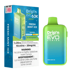 ENVI Drip'n EVO Series 63K - Fresh Mint Ice Disposable Vape available on Canada online vape shop