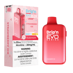 ENVI Drip'n EVO Series 63K - Strawberry Ice Disposable Vape available on Canada online vape shop