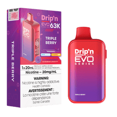 ENVI Drip'n EVO Series 63K - Triple Berry Disposable Vape available on Canada online vape shop