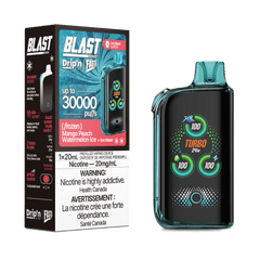 ENVI Drip'n Fasta Blast 30k - Mango Peach Watermelon Ice Disposable Vape available on Canada online vape shop