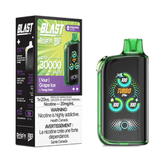 ENVI Drip'n Fasta Blast Sour Series 30K - Grape Ice Disposable Vape available on Canada online vape shop