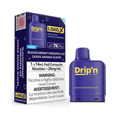 Envi Drip'n Level X Pod - Blackcurrant Pineapple Ice available on Canada online vape shop