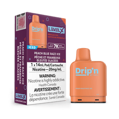 Envi Drip'n Level X Pod - Peach Blue Razz Ice available on Canada online vape shop