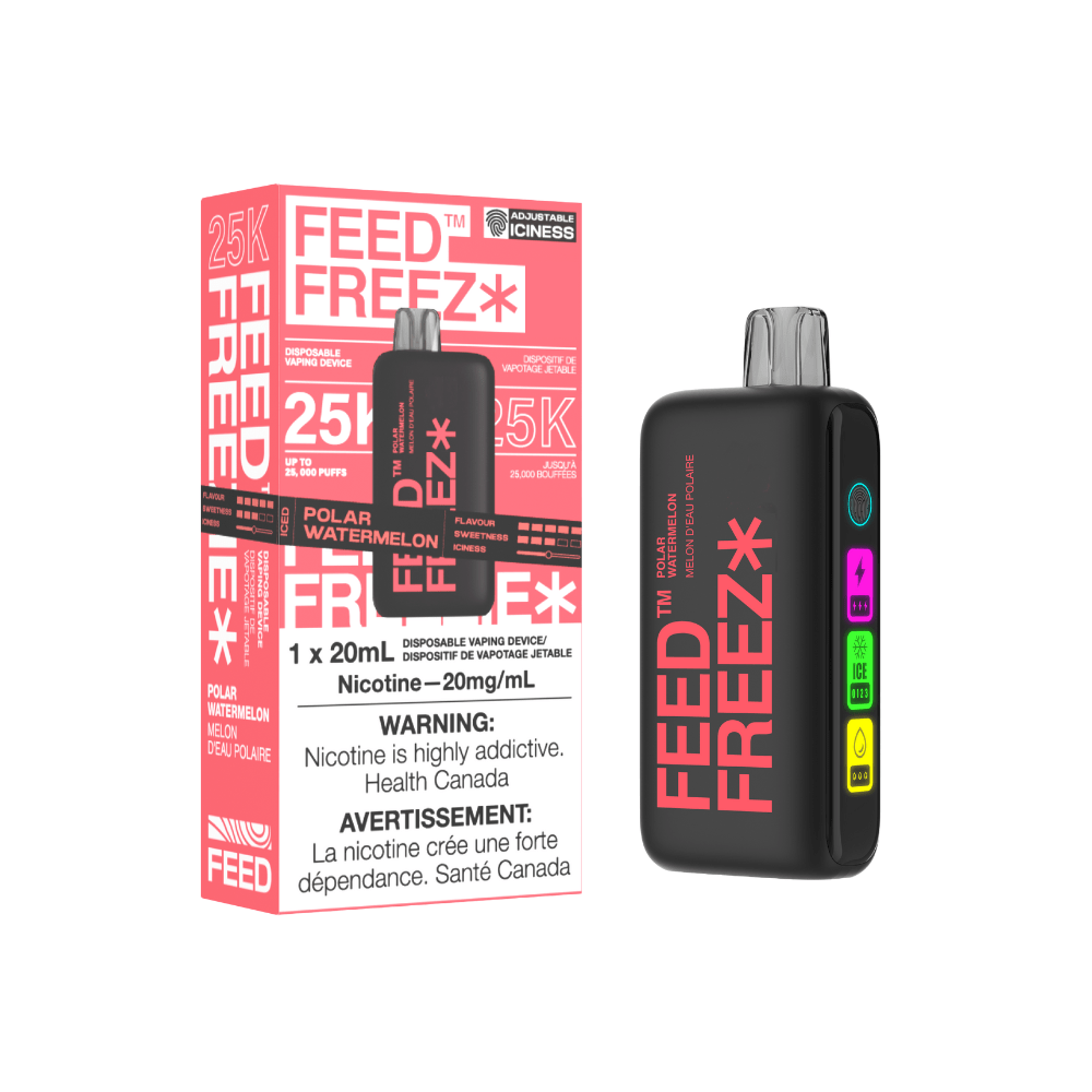 FEED FREEZ 25K - Polar Watermelon Disposable Vape available on Canada online vape shop