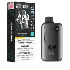 Flavour Beast Alpha 80K - Extreme Mint Iced Disposable Vape available on Canada online vape shop