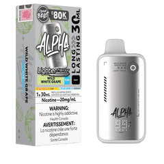 Flavour Beast Alpha Light 80K - Wild White Grape Iced Disposable Vape available on Canada online vape shop