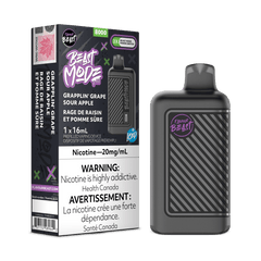 Flavour Beast Beast Mode 8K - Grapplin' Grape Sour Apple Iced Disposable Vape available on Canada online vape shop