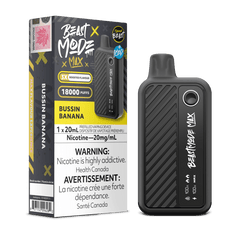 Flavour Beast Beast Mode Max 18K - Bussin Banana Iced Disposable Vape available on Canada online vape shop