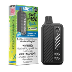 Flavour Beast Beast Mode Max 2 - Super Sour Blue Razz Disposable Vape available on Canada online vape shop