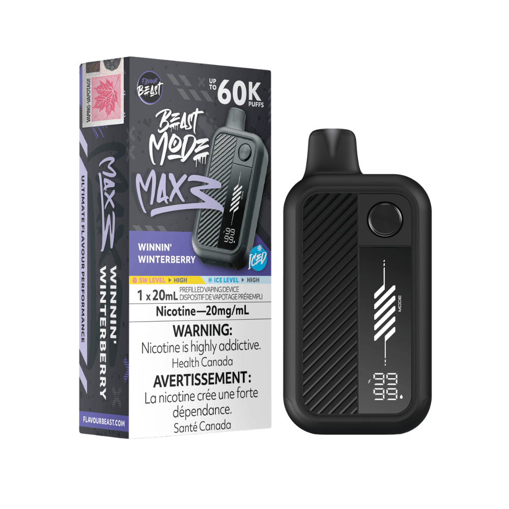 Flavour Beast Beast Mode Max 3 - Winnin' Winterberry Iced Disposable Vape available on Canada online vape shop