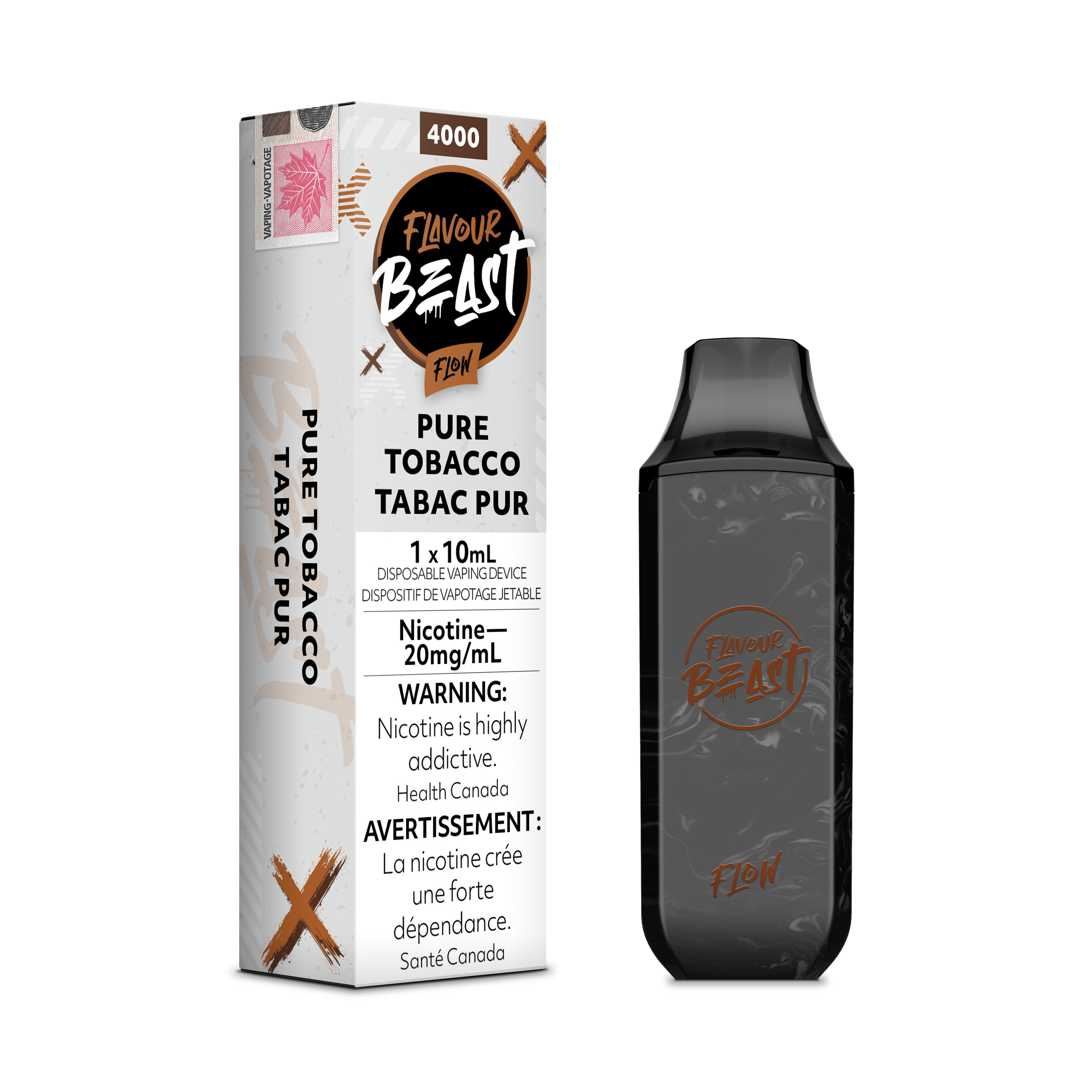 Flavour Beast Flow - Pure Tobacco Disposable Vape available on Canada online vape shop