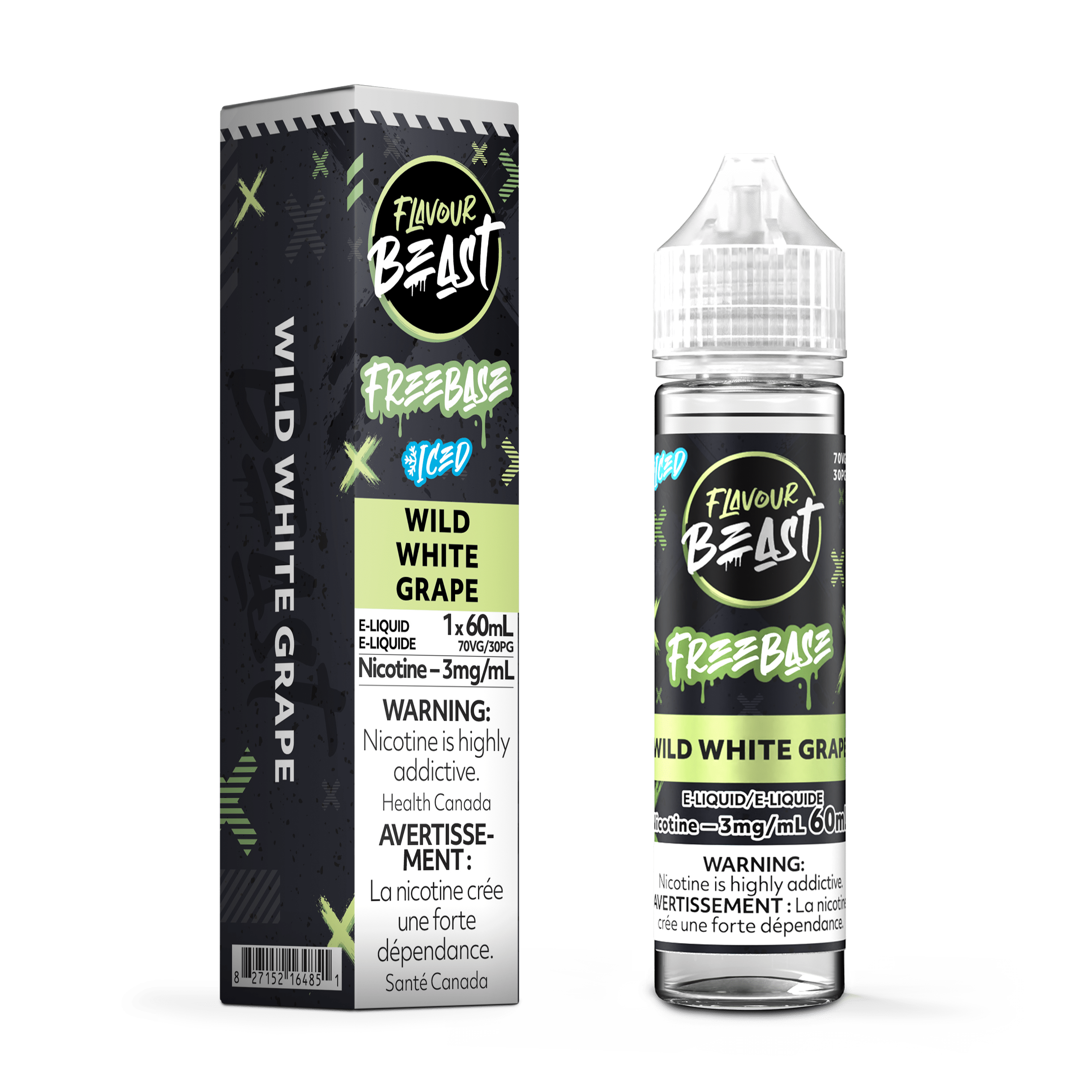 Flavour Beast Freebase - Wild White Grape Iced E-Liquid available on Canada online vape shop