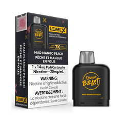 Flavour Beast Level X Pod - Mad Mango Peach available on Canada online vape shop