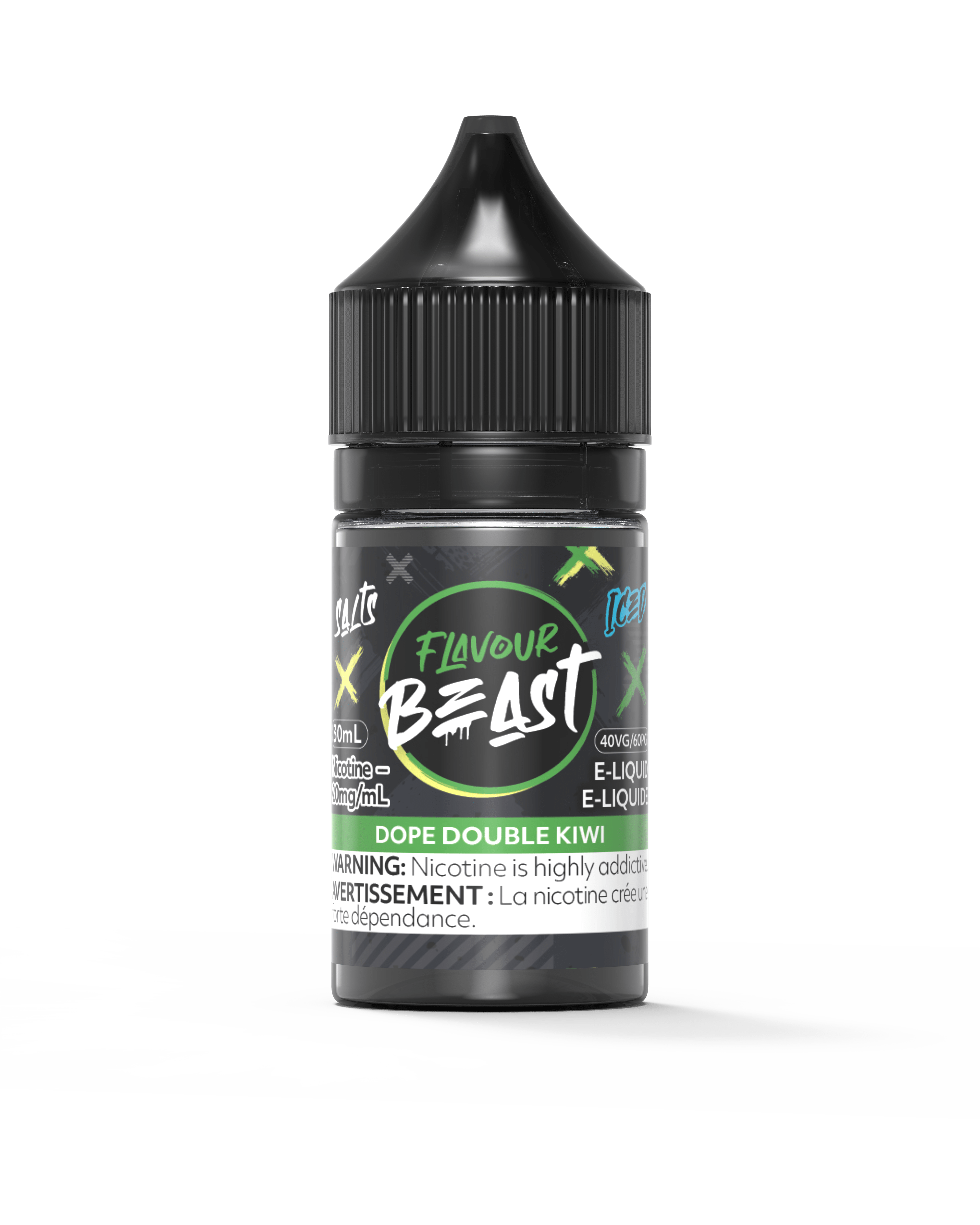 Flavour Beast Salt - Dope Double Kiwi Iced Nic Salt E-Liquid available on Canada online vape shop