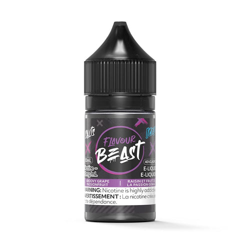 Flavour Beast Salt - Groovy Grape Passionfruit Iced Nic Salt E-Liquid available on Canada online vape shop