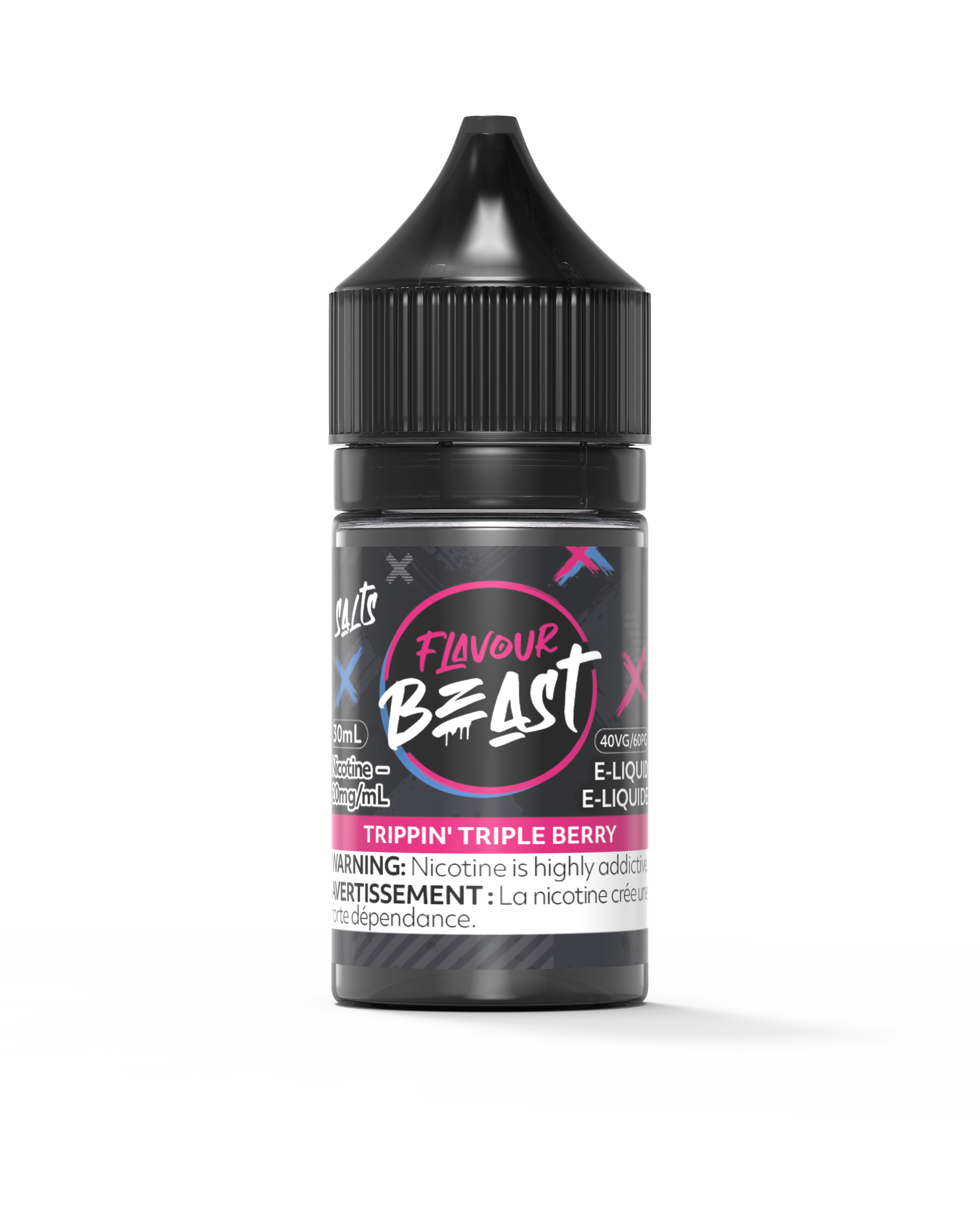 Flavour Beast Salt - Trippin' Triple Berry Nic Salt E-Liquid available on Canada online vape shop