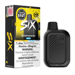 Flavour Beast SIX - Bussin Banana Iced Disposable Vape available on Canada online vape shop