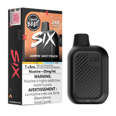 Flavour Beast SIX - Jumpin Juicy Peach Disposable Vape available on Canada online vape shop