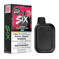 Flavour Beast SIX - Supreme Strawberry Kiwi Iced Disposable Vape available on Canada online vape shop