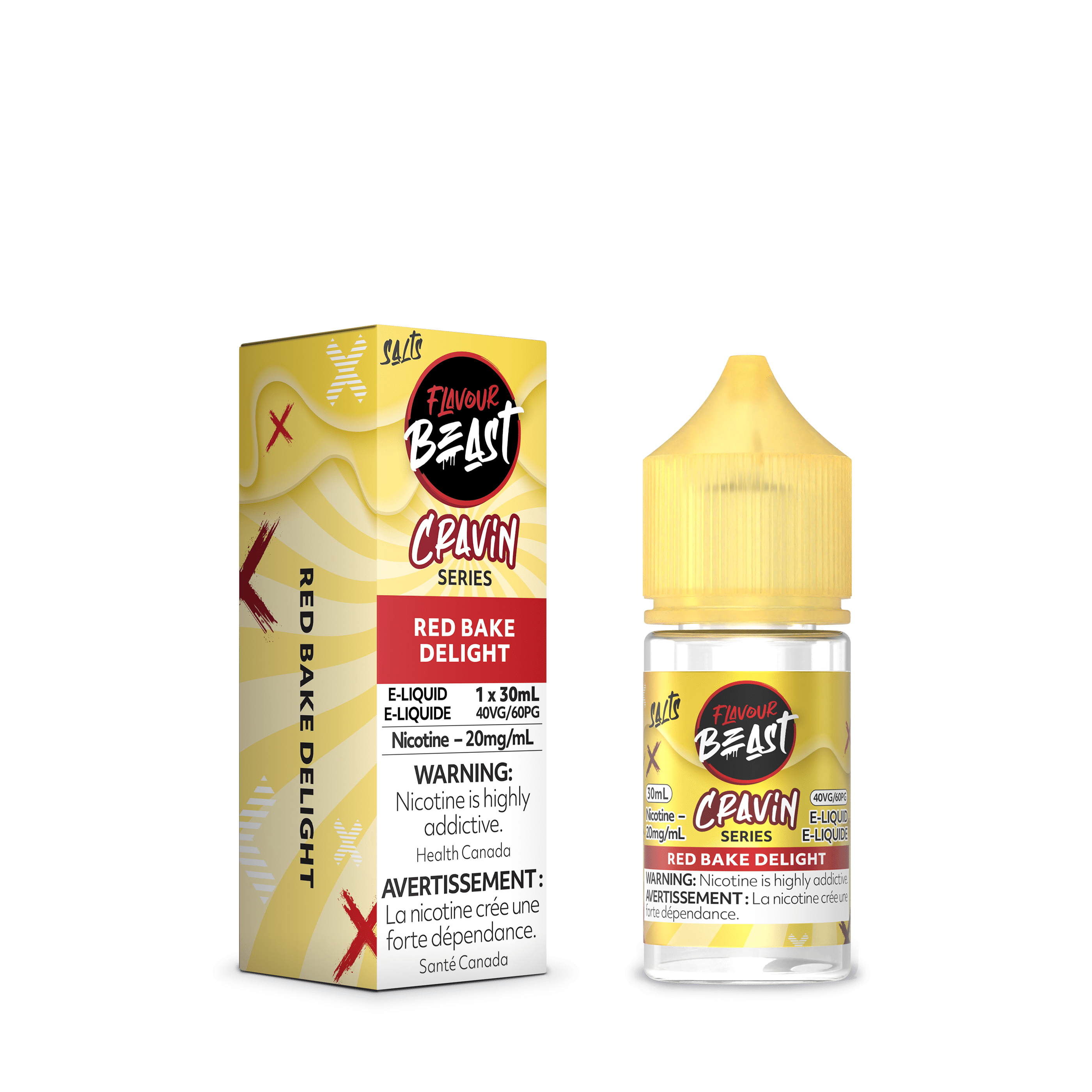 Flavour Beast Unleashed Cravin Salt - Red Bake Delight available on Canada online vape shop