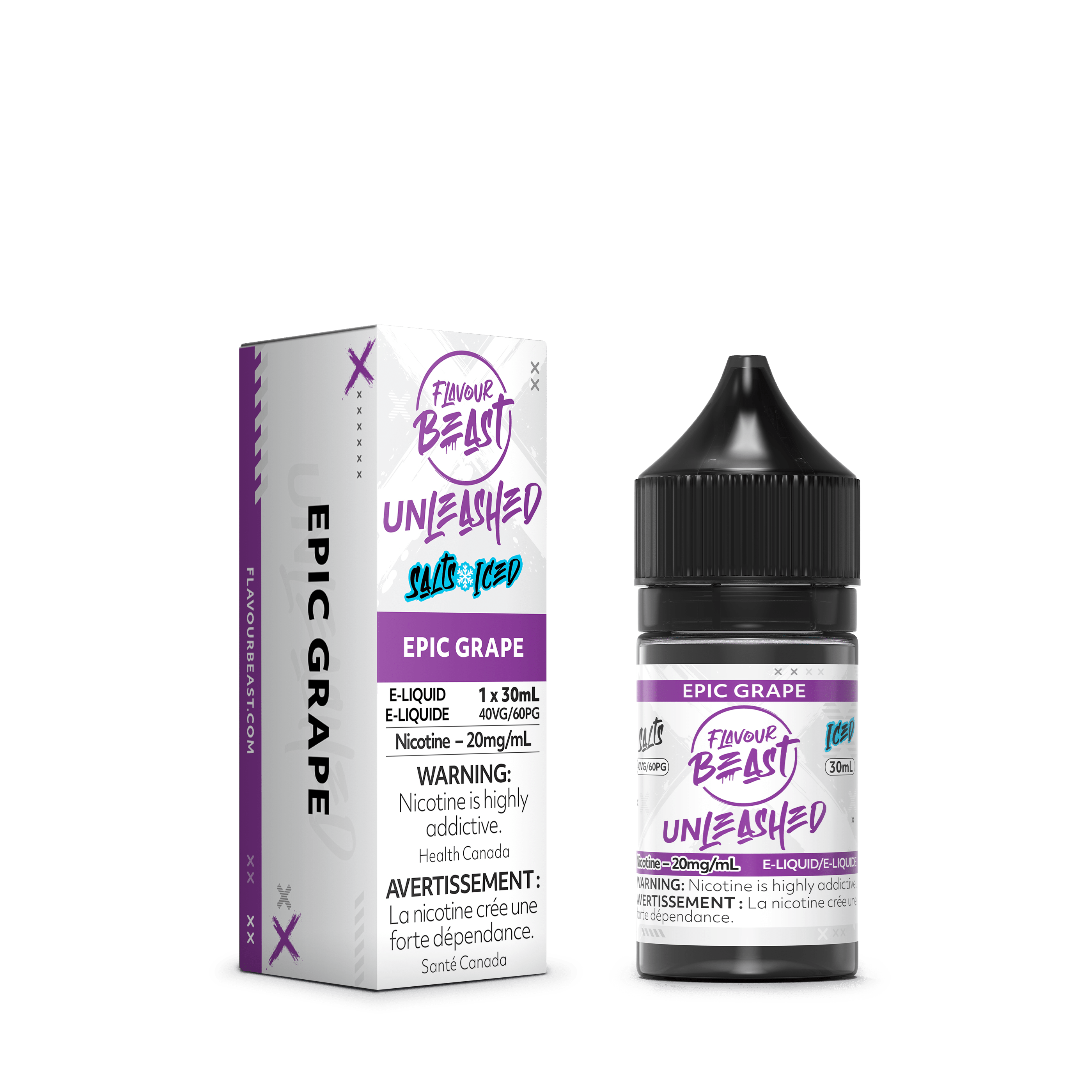 Flavour Beast Unleashed Salt - Epic Grape available on Canada online vape shop