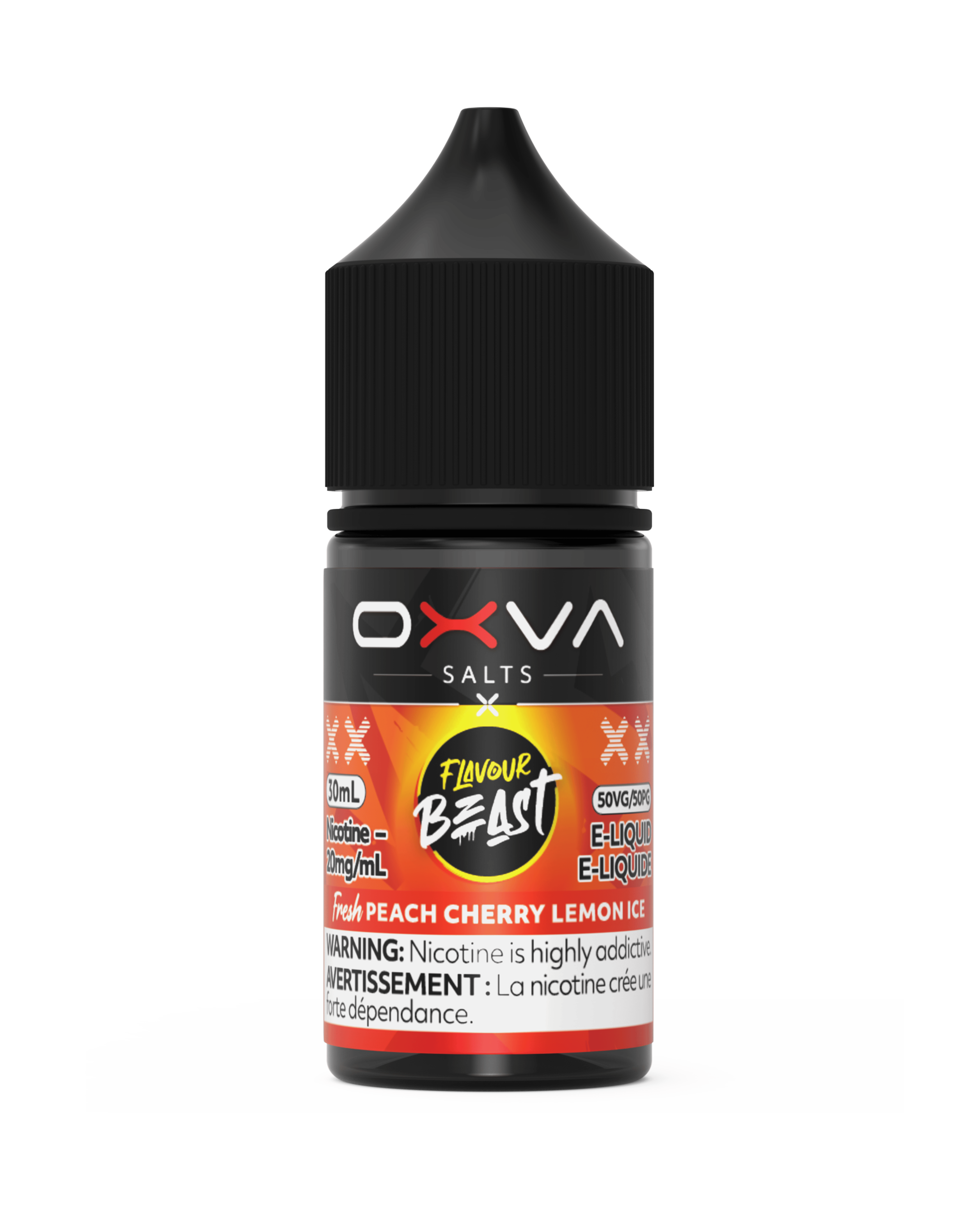 Flavour Beast x OXVA Salt - Fresh Peach Cherry Lemon Ice Nic Salt E-Liquid available on Canada online vape shop