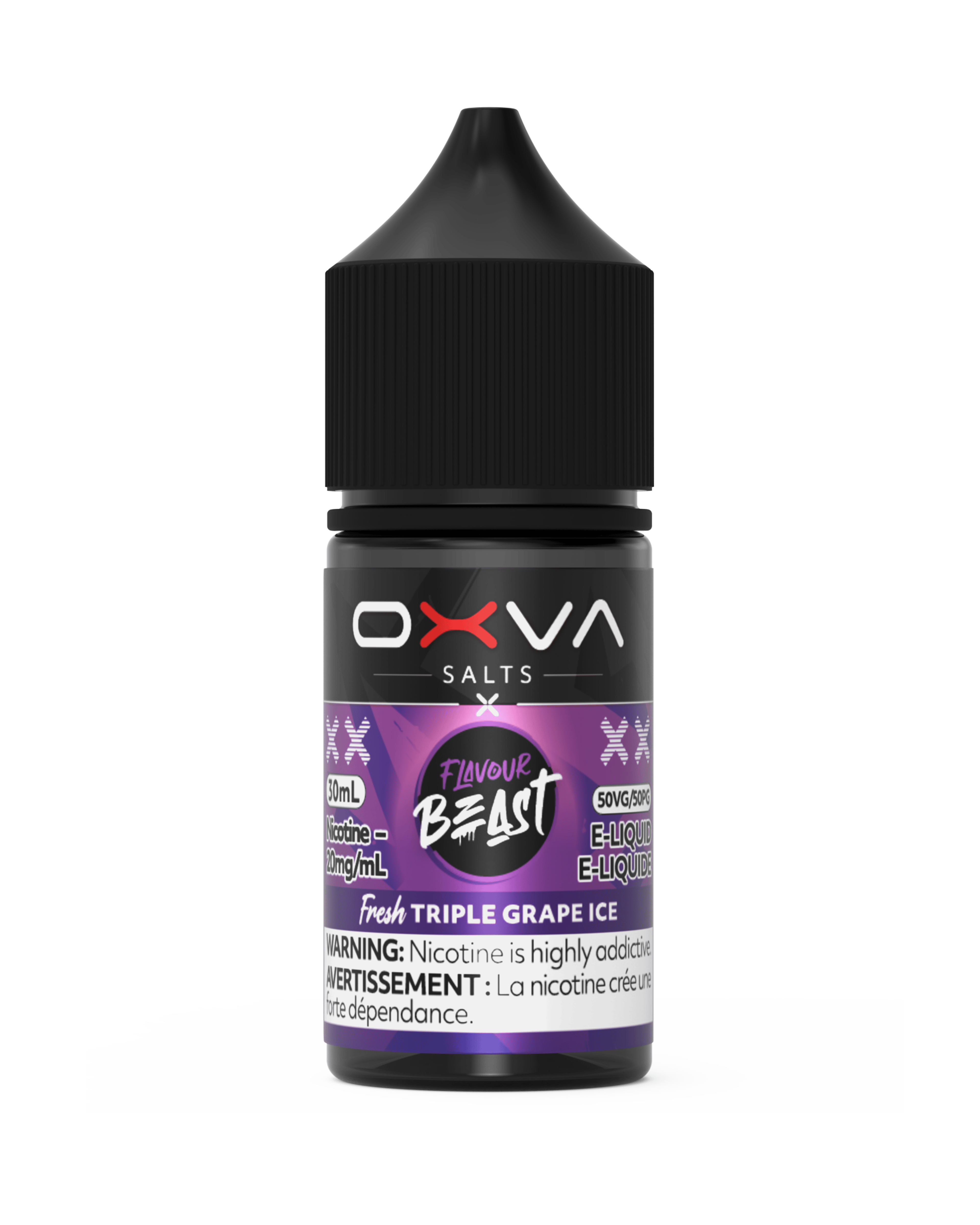 Flavour Beast x OXVA Salt - Fresh Triple Grape Ice Nic Salt E-Liquid available on Canada online vape shop