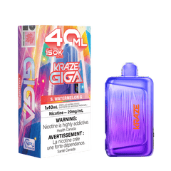 Kraze Giga 150K - S Watermelon G Disposable Vape available on Canada online vape shop