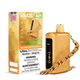 Kraze Luna - Golden Cantaloupe Ice Disposable Vape available on Canada online vape shop