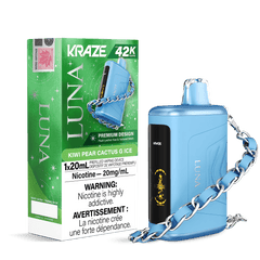 Kraze Luna - Kiwi Pear Cactus G Ice Disposable Vape available on Canada online vape shop